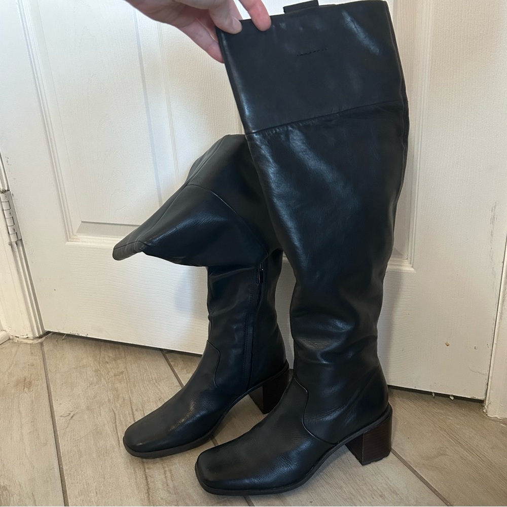Black Heeled Knee High/Over the Knee Boots